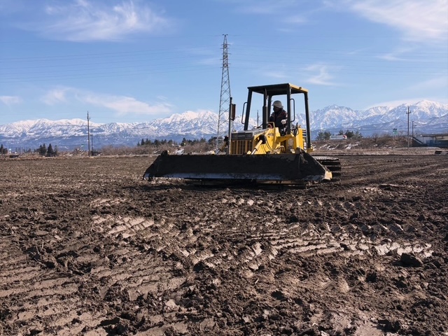 圃場整備作業